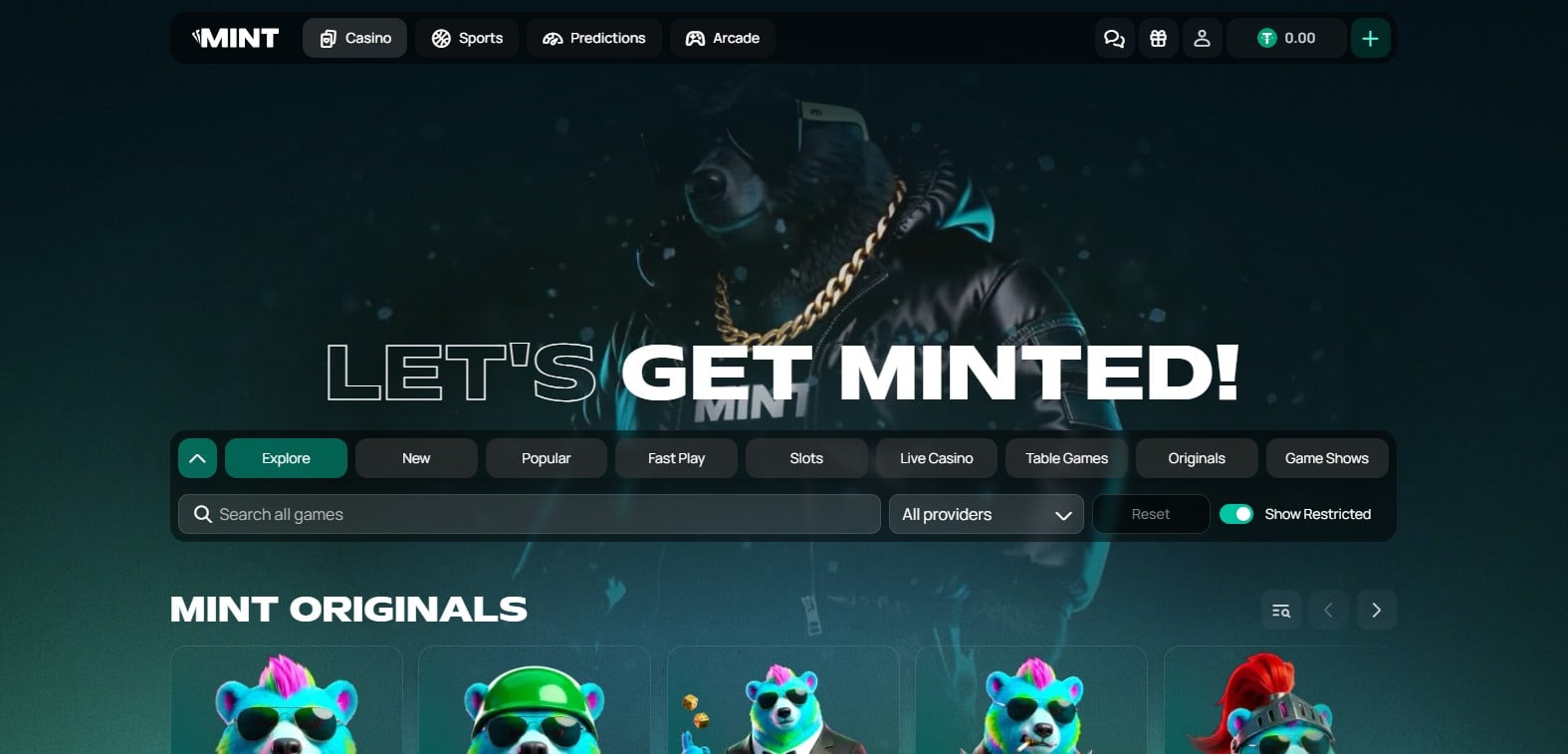 Mintio Launched Screenshot